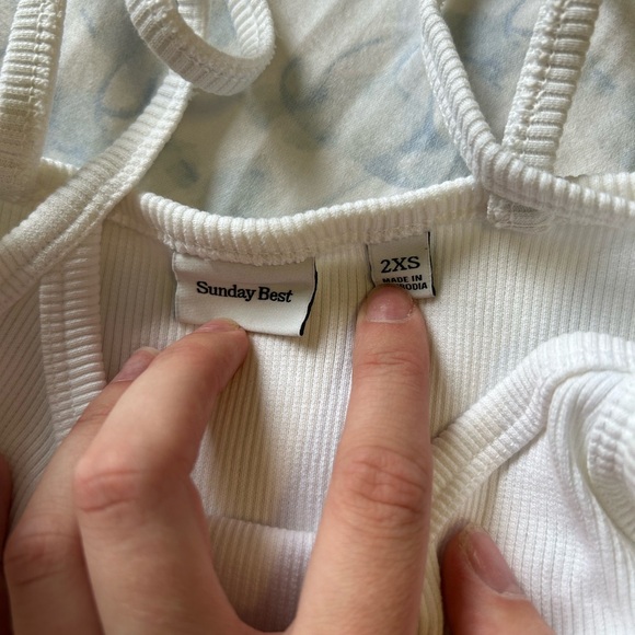 Sunday Best white tank - Picture 2 of 2